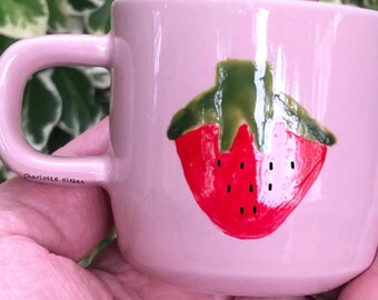 Strawberry espresso cup