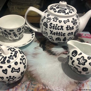 Tea for one set, personalised teapot set