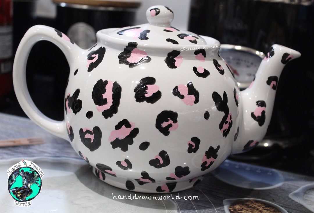 Leopard Print Teapot, Personalised Teapot Etsy UK