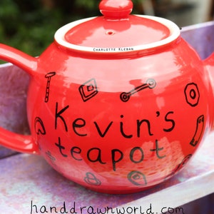 Personalised teapot, gifts for him, Dad gifts, gifts for Dad, Grandad gifts, male gift, personalised gifts, customised gift