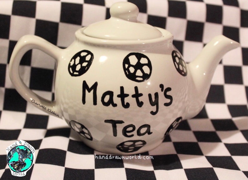 Football teapot, personalised teapot image 4