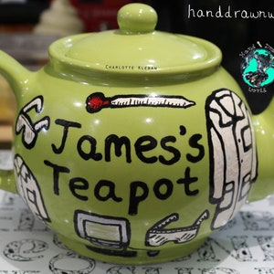 Science lovers teapot, Father’s Day gifts, personalised teapot