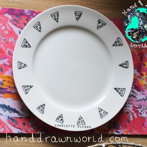 Personalised plate, pizza plate, pizza lovers, couple gift, wedding gift