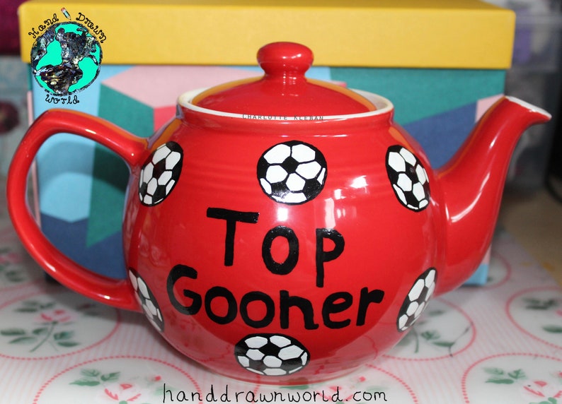 Football teapot, personalised teapot image 3