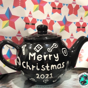 Personalised teapot, gifts for him, Dad gifts, gifts for Dad, Grandad gifts, male gift, personalised gifts, customised gift image 4