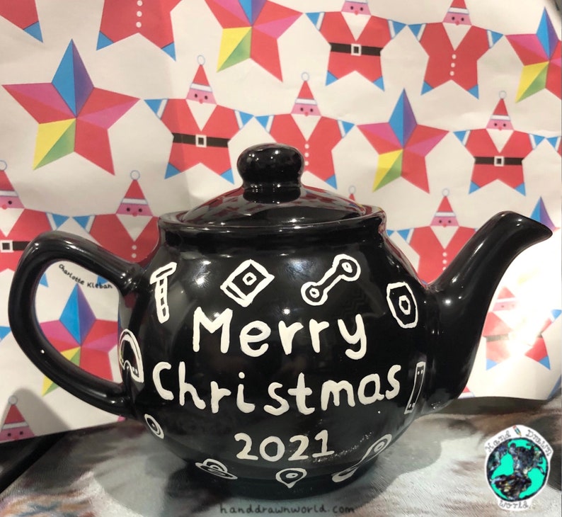 Personalised teapot, gifts for him, Dad gifts, gifts for Dad, Grandad gifts, male gift, personalised gifts, customised gift image 4