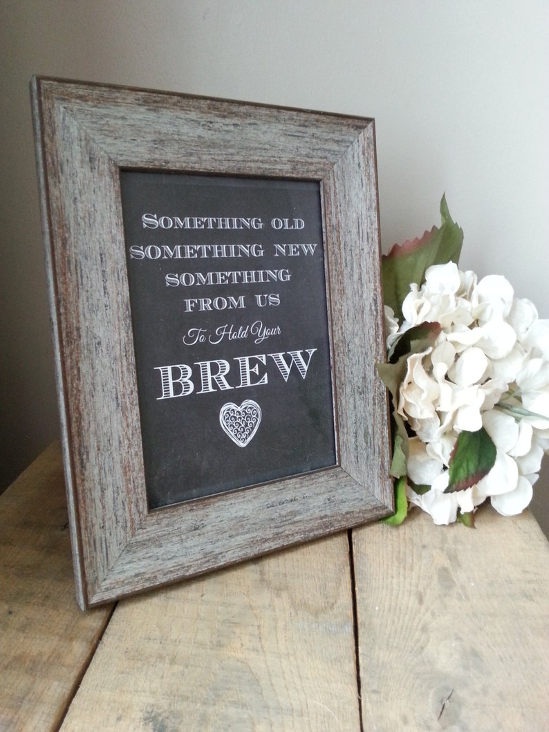Beer Koozie Chalkboard Wedding Sign Printable 8x10 5x7 4x6 Chalkboard ...