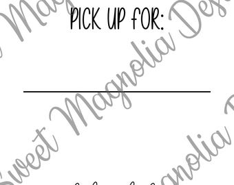 Thermal Label for Pickup