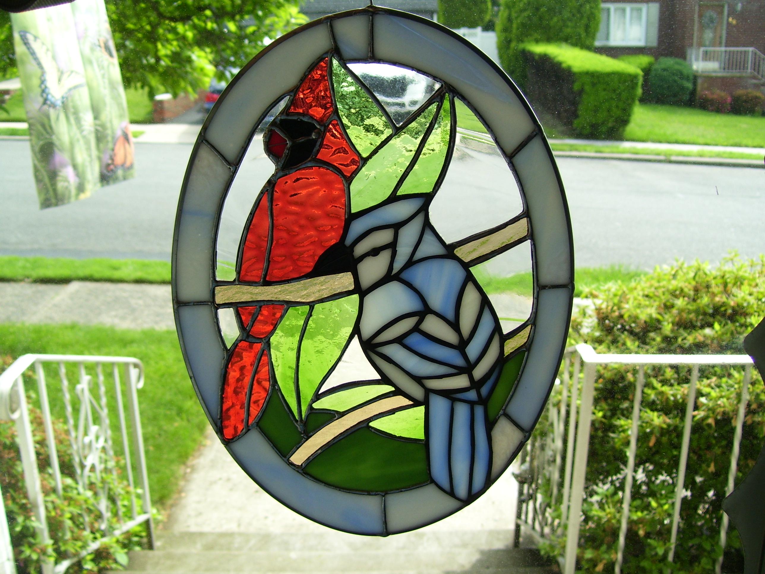 Stain Glass Blue Jay - Etsy
