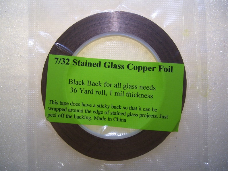 7/32 Black Back Stained Glass Copper Foil Etsy 7/32 Black Back Stained Glass Copper Foil Etsy
