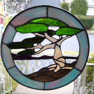 Stained Glass Zen Round Sun Catcher