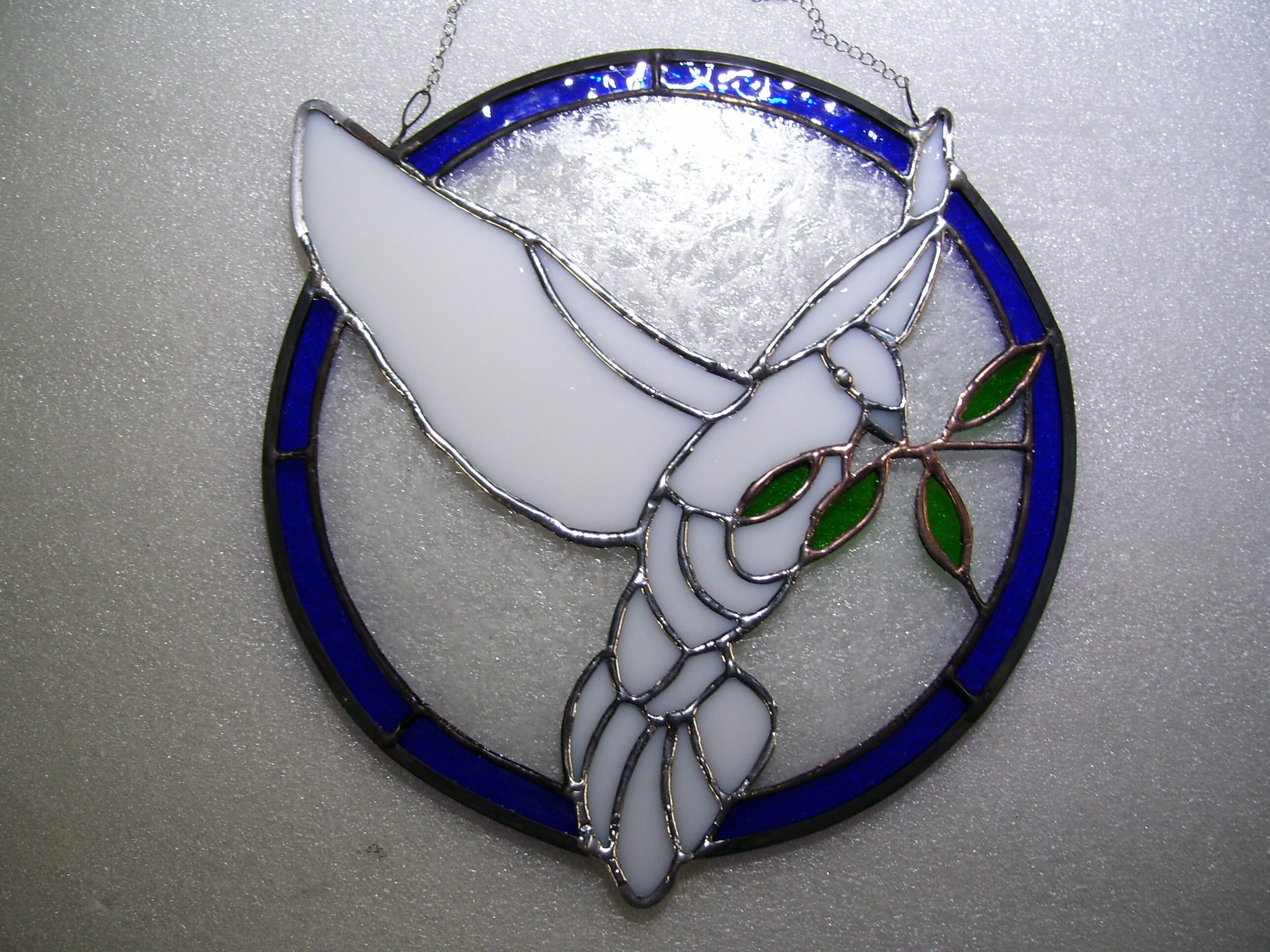 Stained Glass Dove of Peace Sun Catcher - Etsy