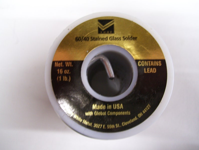 Victory White Metal Stained Glass Solder 60/40 16 Ounce Etsy