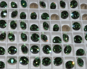 12 pieces 8mm 1088 Erinite Crystal  39ss Chatons