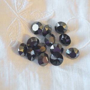 12 pieces 8mm 1088 Jet Hematite Crystal 39ss Chatons - Austrian Crystals