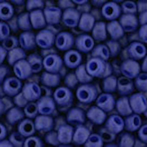 TOHO Round 11/0 : Semi Glazed Navy Blue TR-11-2607F/c ~ Japanese Seed Beads ~ approx. 8-9 grams 2.5" Tube
