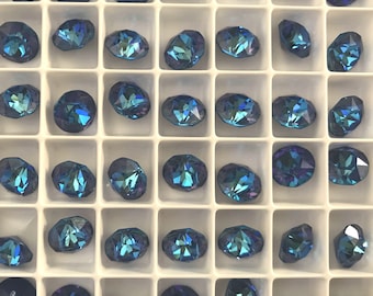 12 pieces 8mm 1088 Royal Blue DeLite Crystal 39ss Chatons