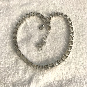 8mm Rhodium Plated Necklace Setting for Crystal 39ss Chatons and Rivolis