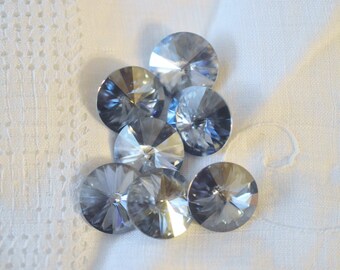 4 pieces 1122 Blue Shade 14mm Swarovski Crystal Rivolis