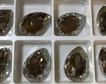 1 piece 4327 Silver Shade 30mm x 20mm Crystal Fancy Pear