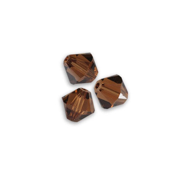 1 lot 20 Toupies swarovski 4mm smoked topaz cristal Swarovski