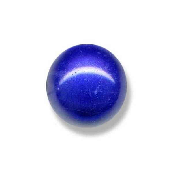 1 lot 2 Perles Magiques BLEU NUIT ronde 20mm, perle acrylique peinte et vernie