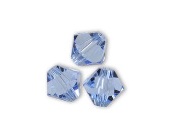 50 Toupie Swarovski 3mm light sapphire cristal Swarovski