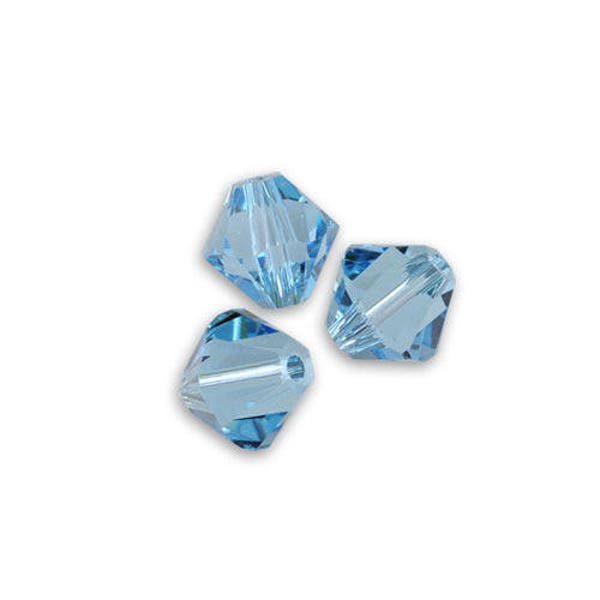 1 lot 50 Toupies Swarovski 3mm aquamarine cristal Swarovski