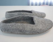 felt slippers felted home shoes gift for men women Woolen clogs natural wool unisex(Free Shipping)