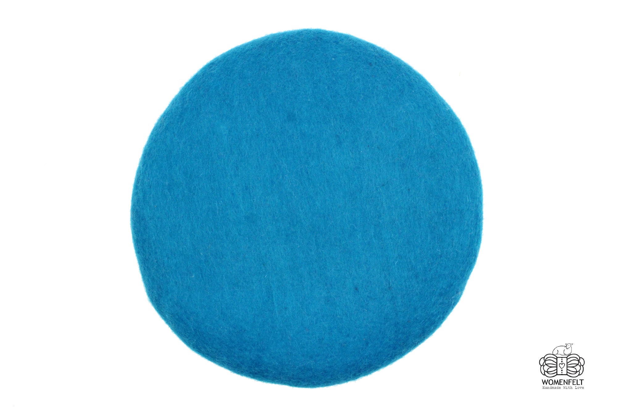 35cm Wool Felted Seat Pad Round Thick Chair Cushion for Felt 