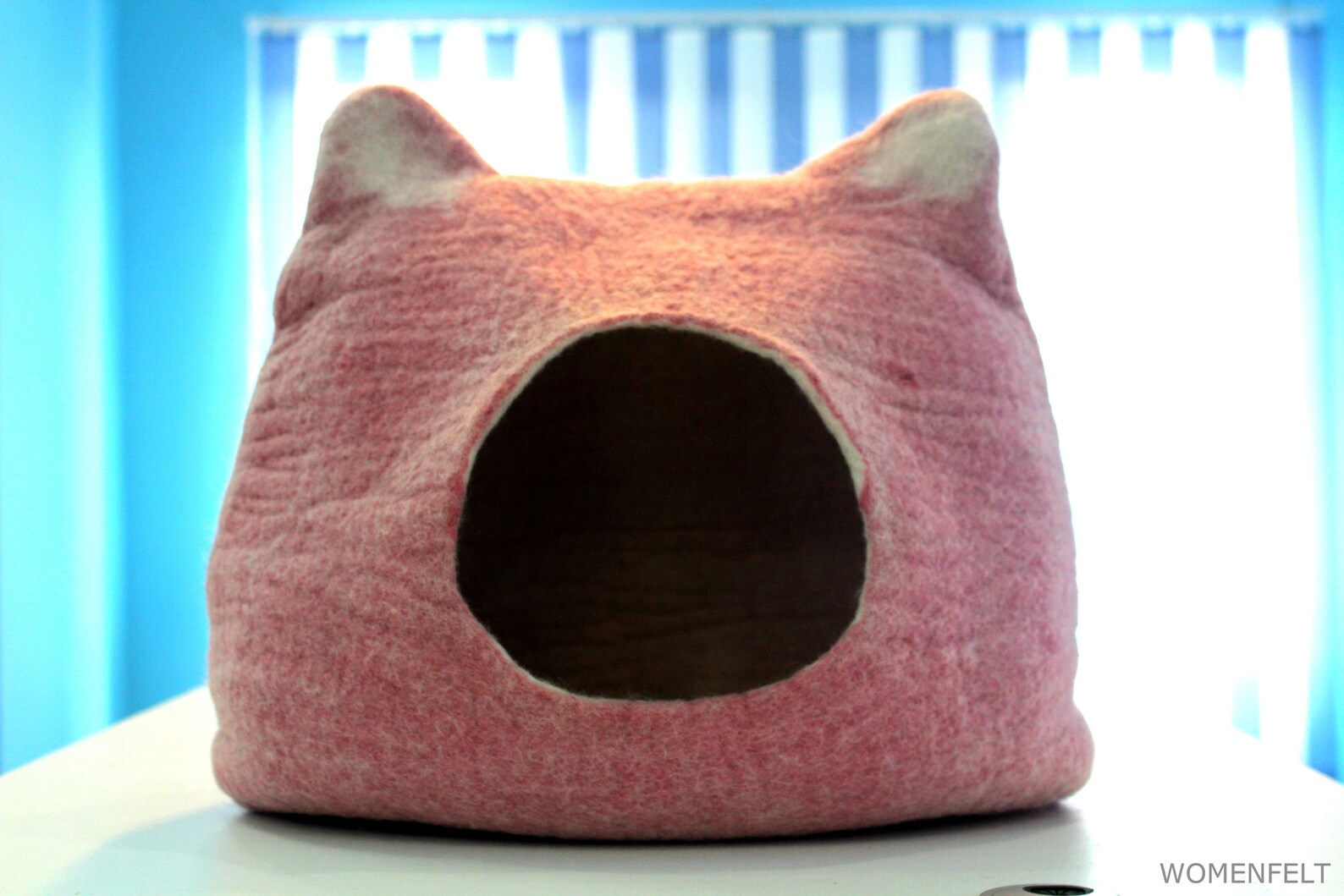 Cozy cat cave.Pink cat houseCat bed Etsy