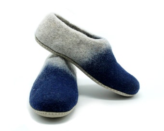 Wool Indoor House Shoes for Everyday Use| Woolen Shoes: Cozy, Comfortable, and Durable Footwear| Felted Wool Adult Slipper