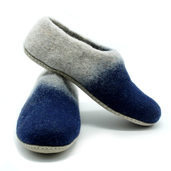 Wool Indoor House Shoes for Everyday Use| Woolen Shoes: Cozy, Comfortable, and Durable Footwear| Felted Wool Adult Slipper