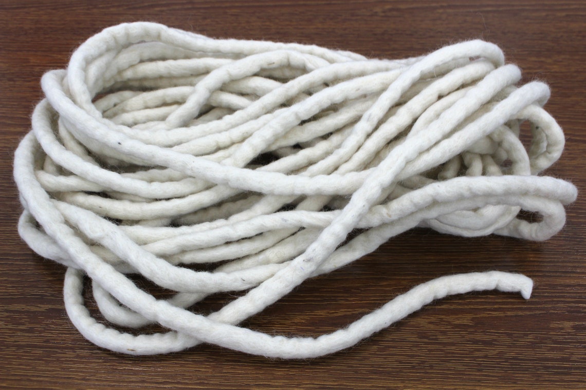 5 Metre Natural Wool Felted String Wool Cord Handmade Felt Etsy