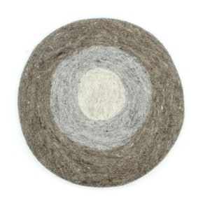 round wool seat pad