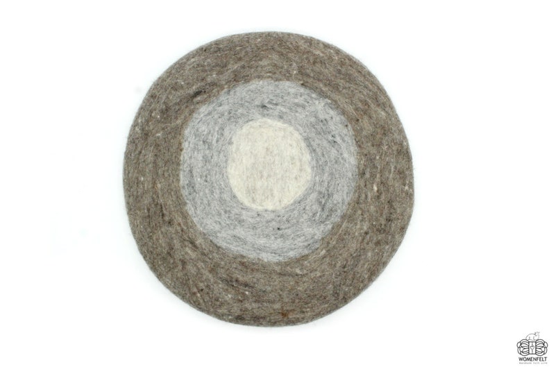 round wool seat pad