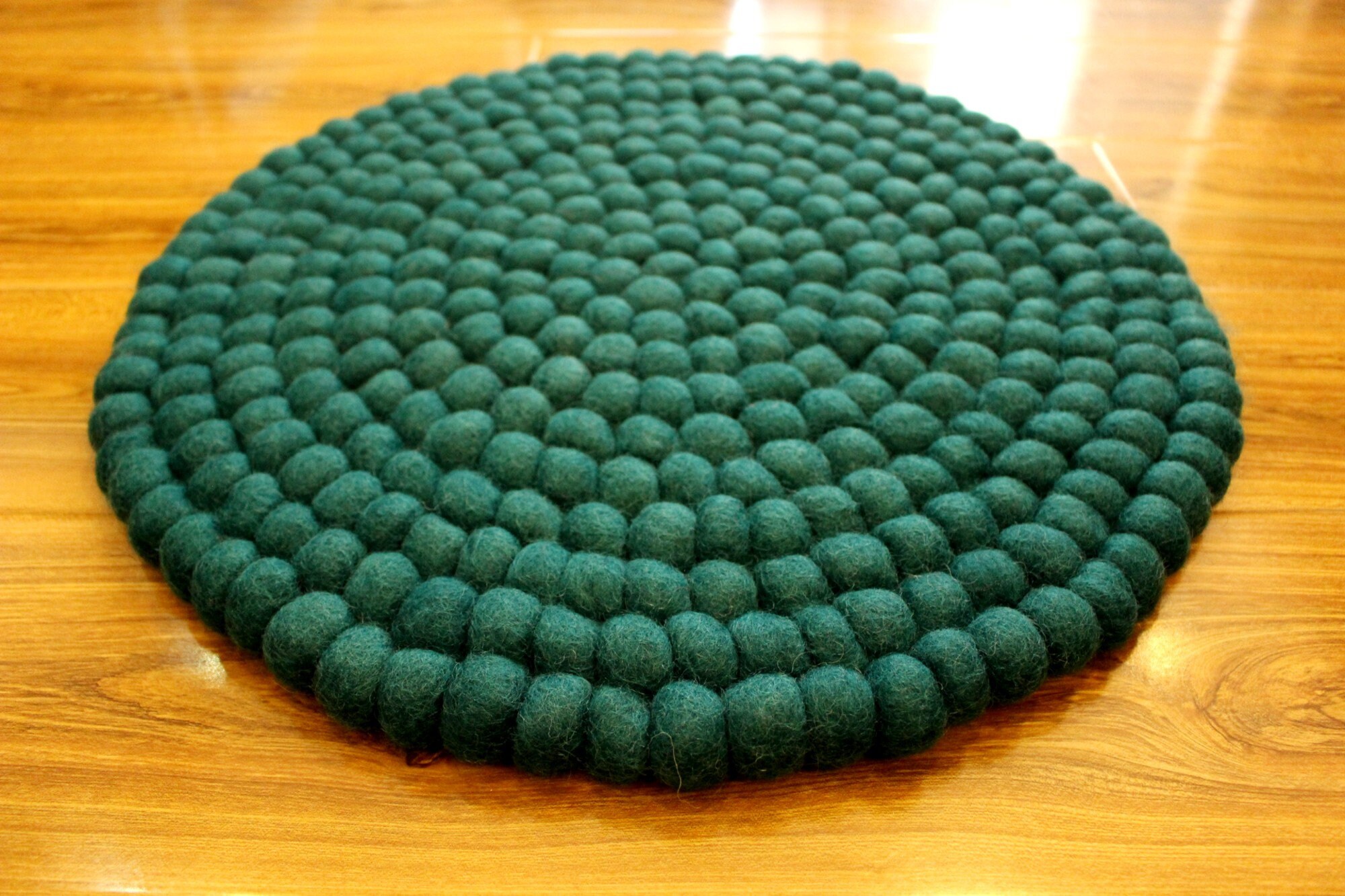 Felt Ball Round Chair Pad Handmade Pom Pom Chair Mat 40 cm Etsy