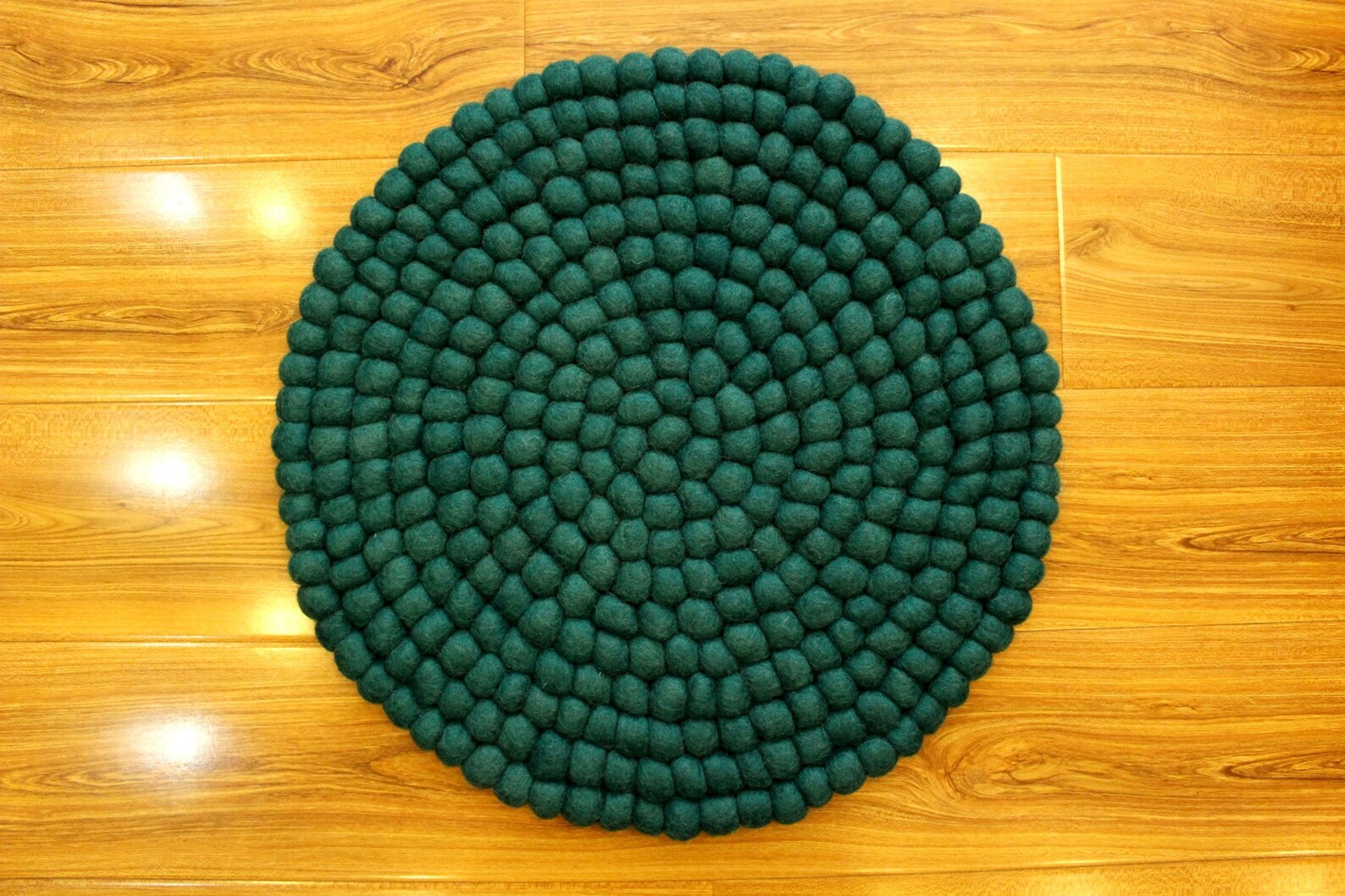Felt Ball Round Chair Pad Handmade Pom Pom Chair Mat 40 cm Etsy