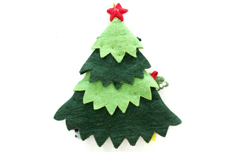 merry christmas tree. 42X33 cm christmas tree handmade tree-gift-ornaments-kids felted tree