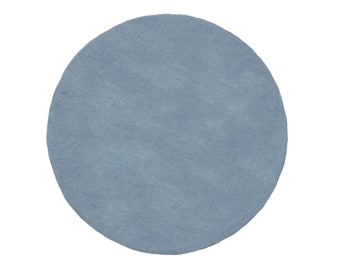 Gray Plain Round Felt Mat - 60 CM To 250 CM - Ecofriendly and Non Allergic Mat For Office and Home Decoration - Felt Nursery Rug - Wool Rug