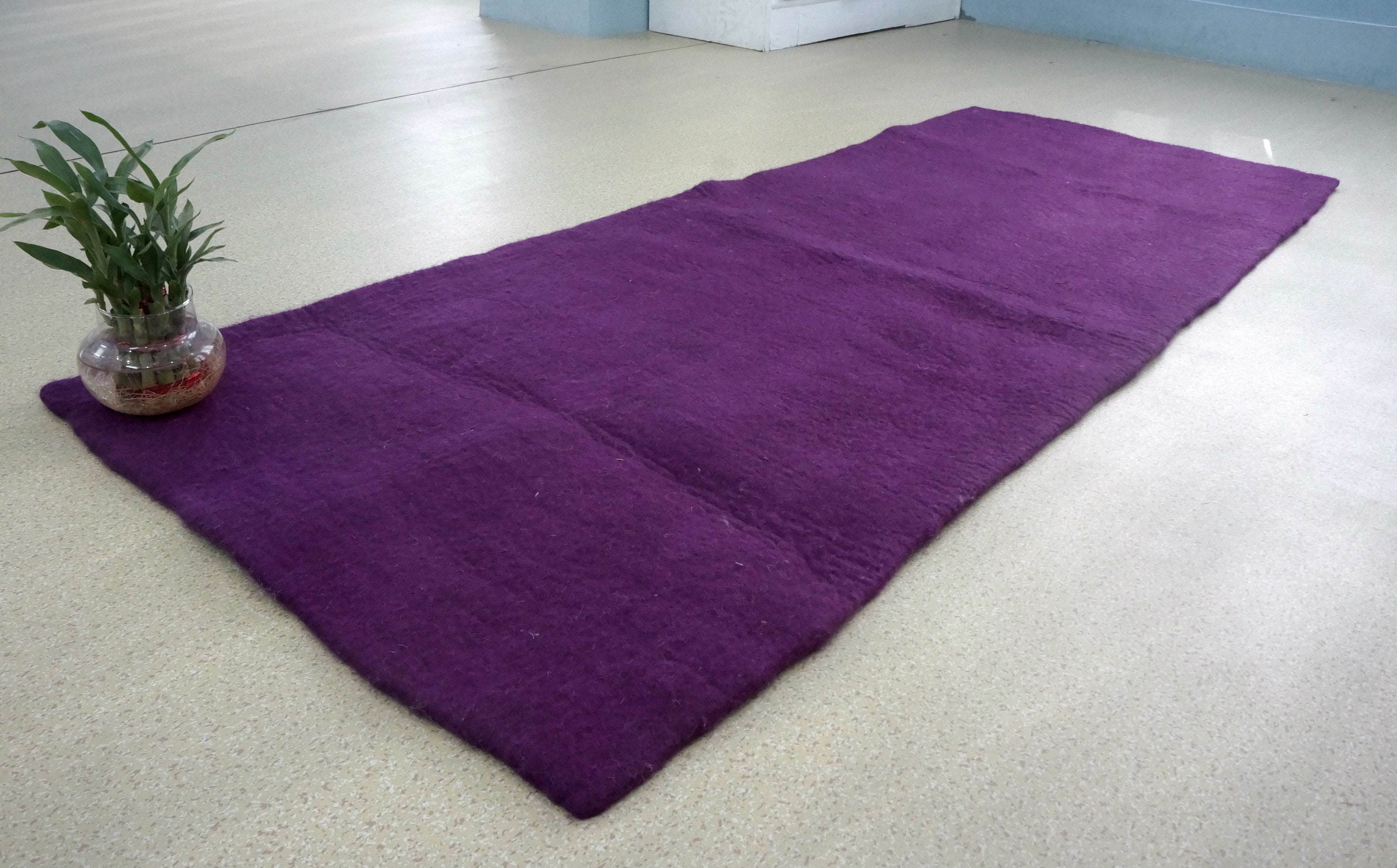Felt Yoga Mat 165X 62 CM Workout MatFelted wool mat Etsy