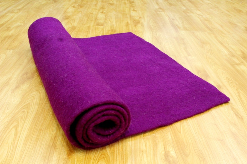 Purple- Rectangle yoga mat-handmade