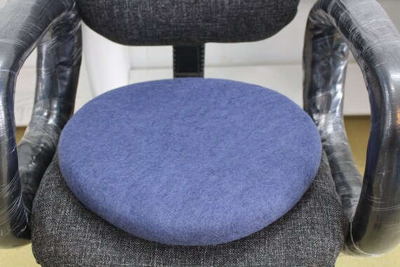 35cm Wool Felted Seat Pad, Round Thick Chair Cushion For Felt Home