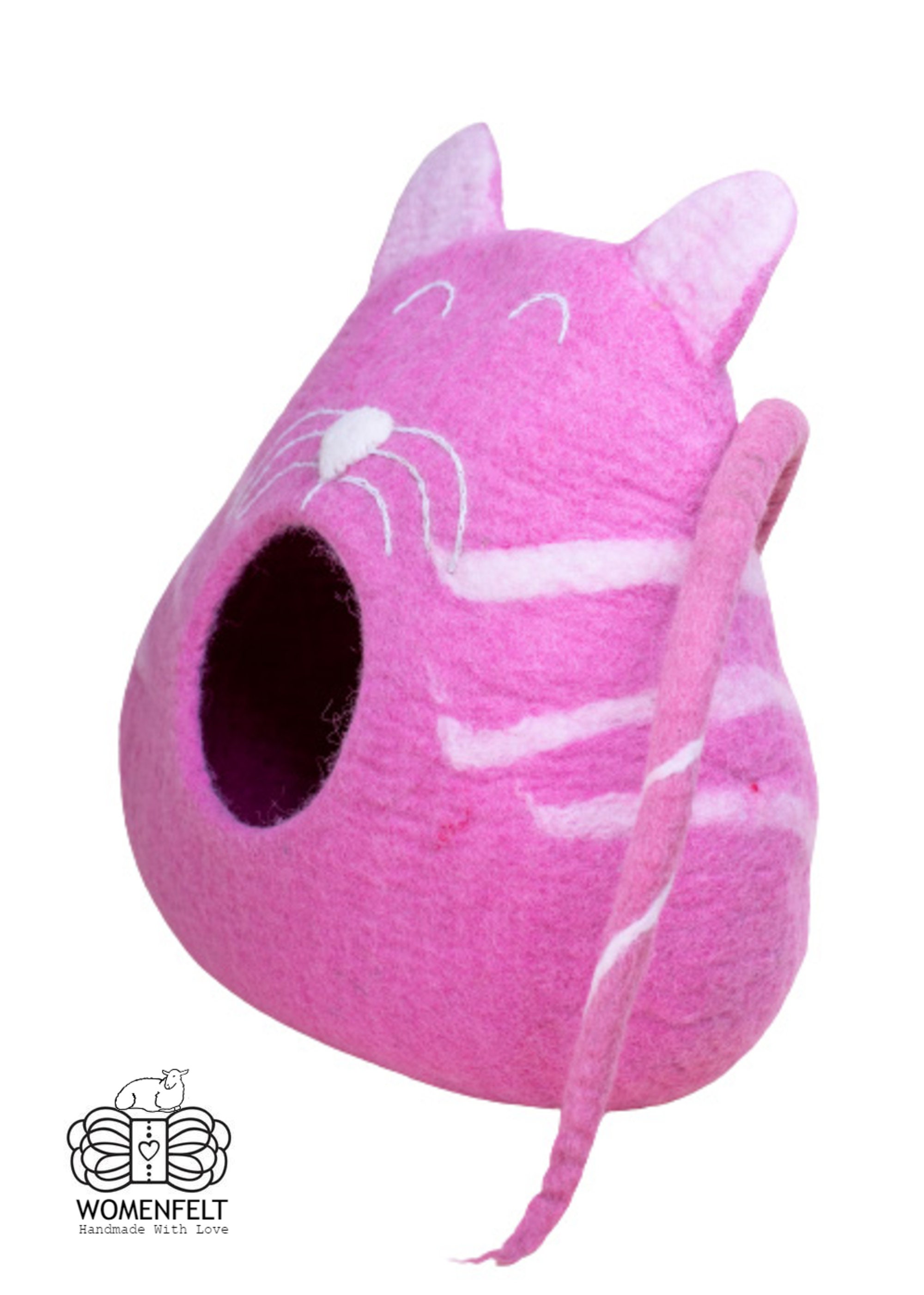 Cozy Cat cave pink Cat HouseCat bed Etsy