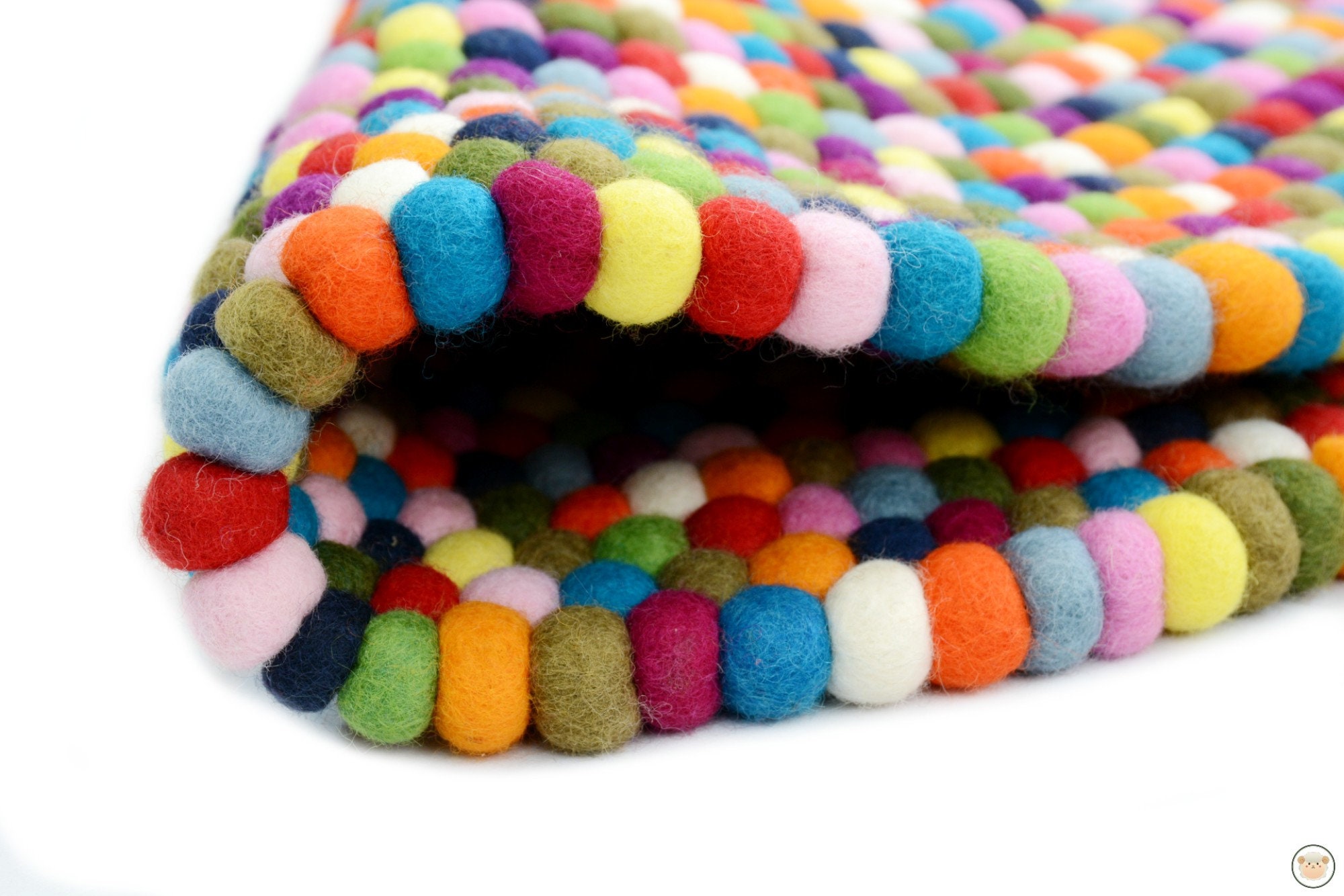 Felt Balls X20 Multi Colour. 2.5cm. Wool. Colourful Beads. Mixed Colours.  Bulk. Party Decor. 25mm 
