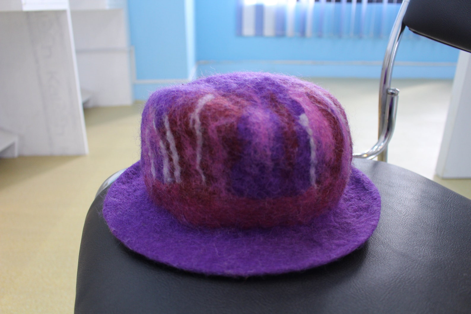 Unique Color Wool Felt Hatfelted Cloche Hat Ladies Felt Etsy