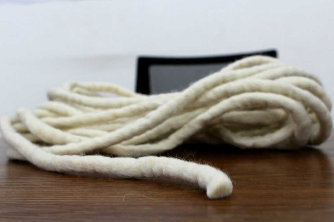 5 Metre Natural Wool Felted String Wool Cord Handmade Felt Etsy