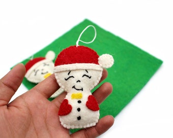 10 pcs | Felt Hanging Ornaments | Christmas Tree Hanging | Home Decoration During Christmas