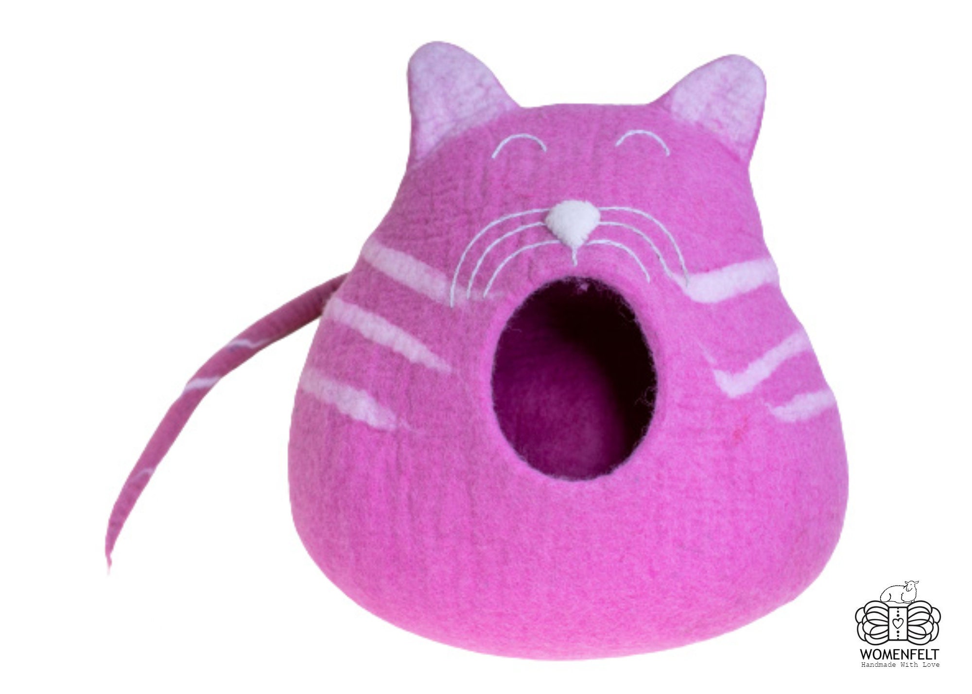 Cozy Cat cave pink Cat HouseCat bed Etsy