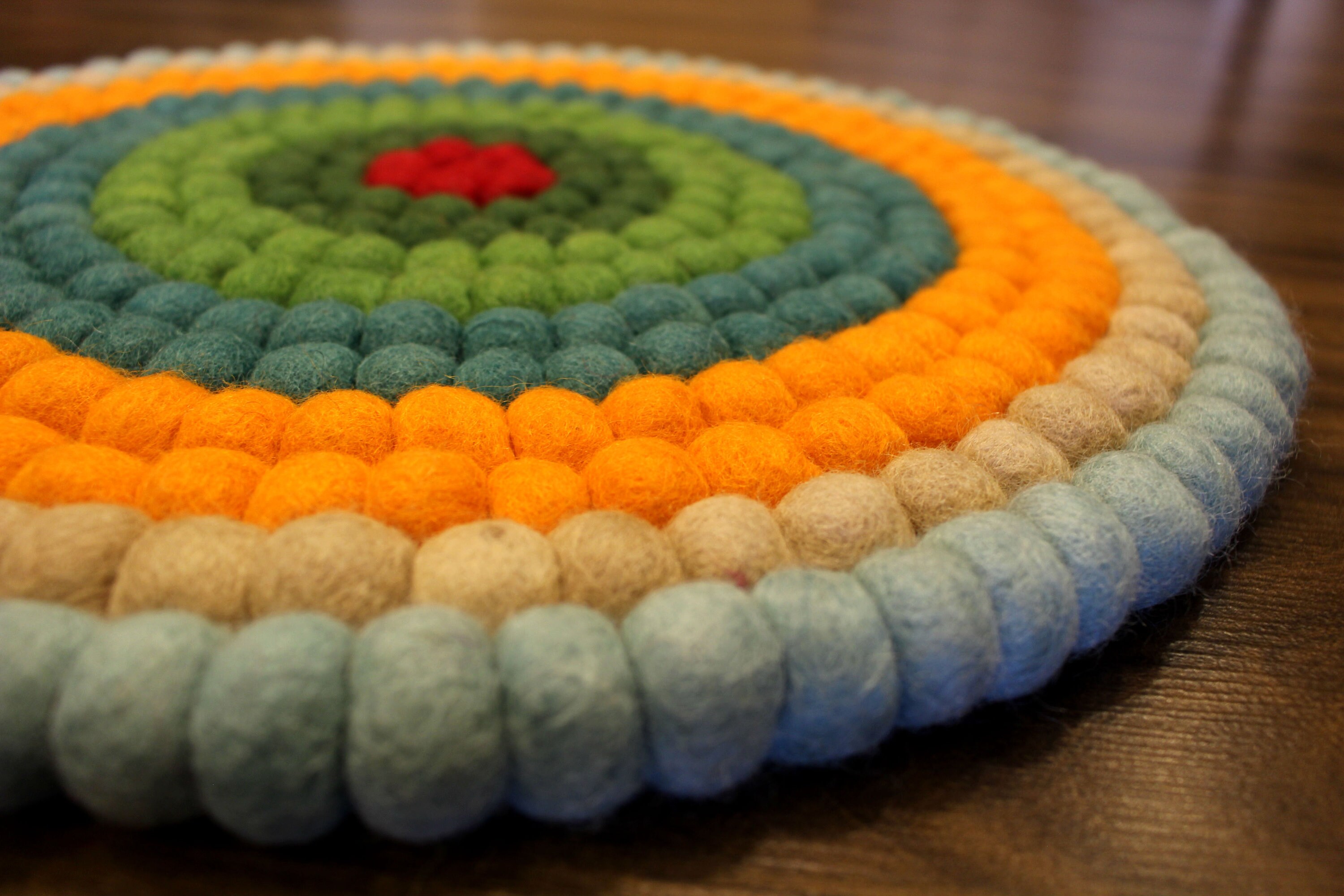 Filz Kinderzimmer Teppich 40cm-300cm Multi Color Rund Filz | Etsy